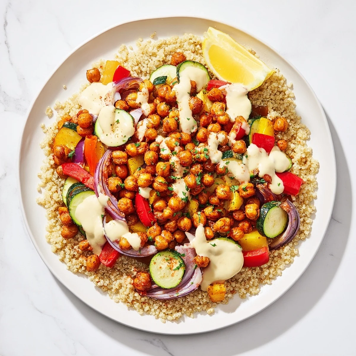 Mediterranean Chickpea Veggie Bowl