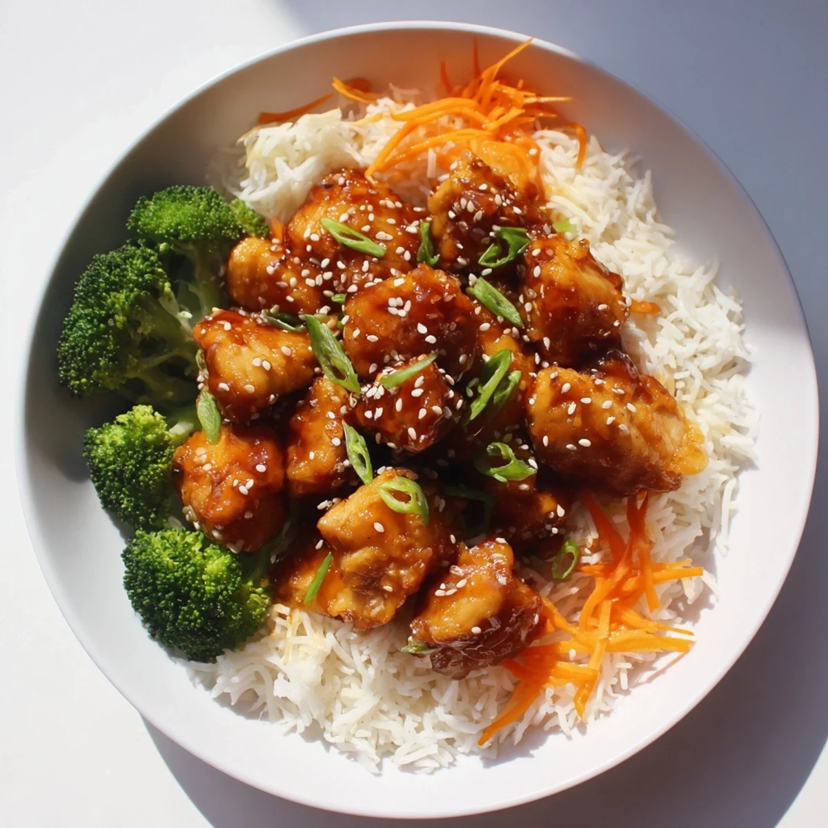 Sizzling Easy 20-Minute Chicken Teriyaki Bowls, showcasing tender chicken and vibrant vegetables, ready to enjoy.