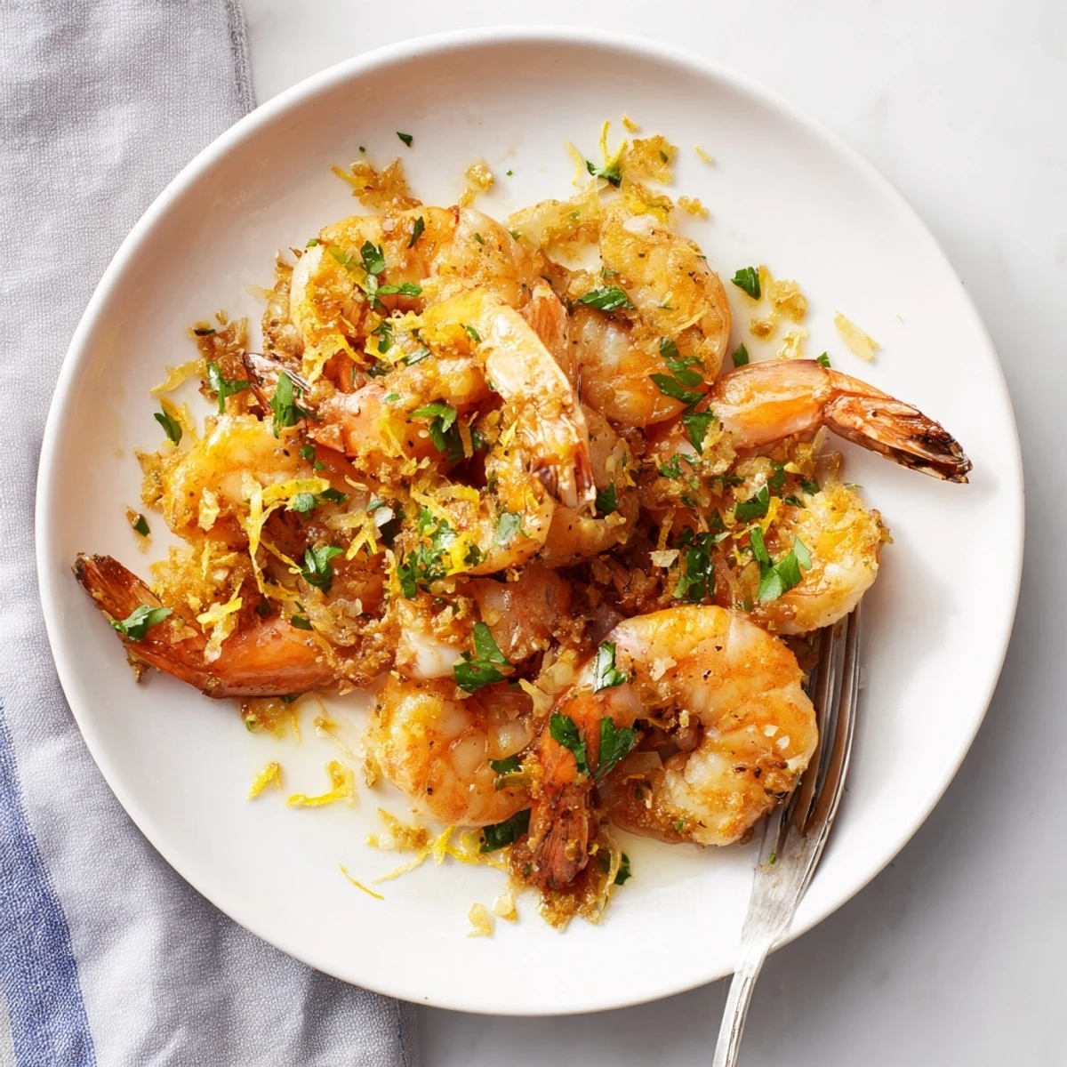 Sizzling 15-Minute Garlic Shrimp Scampi featuring plump shrimp in a rich, buttery garlic sauce.