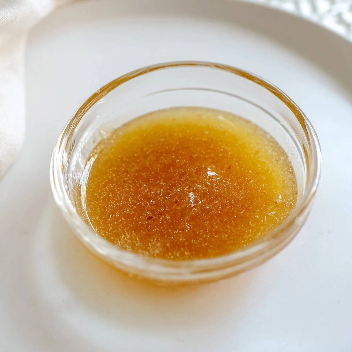 Homemade Simple Honey Vinaigrette salad dressing, glistening and perfectly balanced, ready for fresh greens.