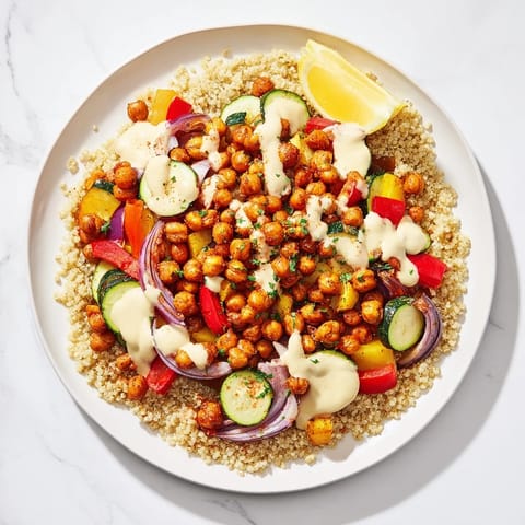 Mediterranean Chickpea Veggie Bowl