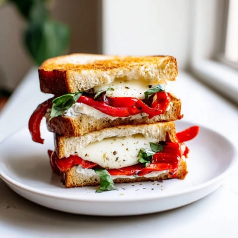 Roasted Red Pepper Grilled Cheese