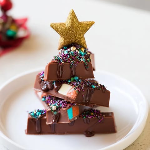 Chocolate Kinder Christmas Trees