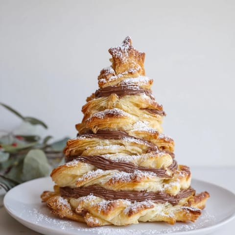 Nutella Puff Pastry Trees