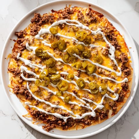 Ground Beef Taco Pizza
