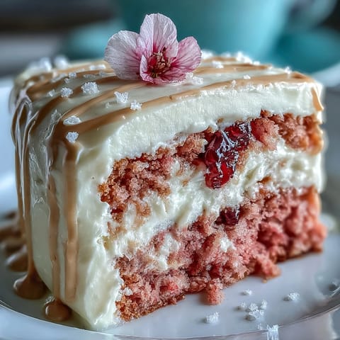 Elegant pink Bridal Shower Rosé Velvet Cake with shimmering gold drip.