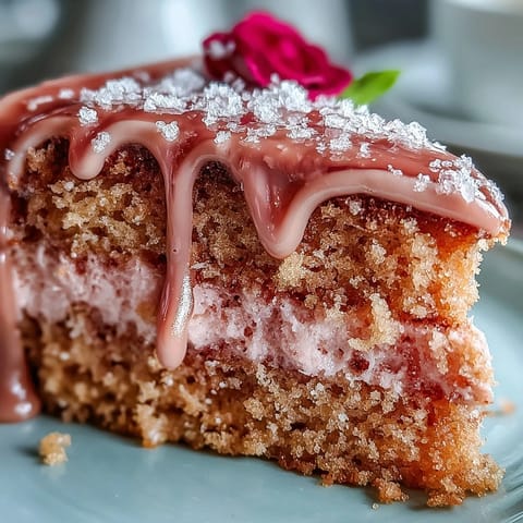 Elegant Bridal Shower Rosé Velvet Cake: a pink confection with shimmering gold drip frosting.