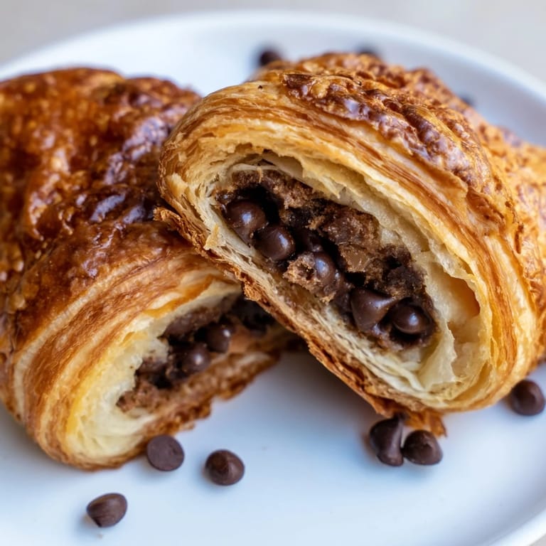 Indulge in these easy chocolate cookie croissants, a perfect fusion of American and French flavors.
