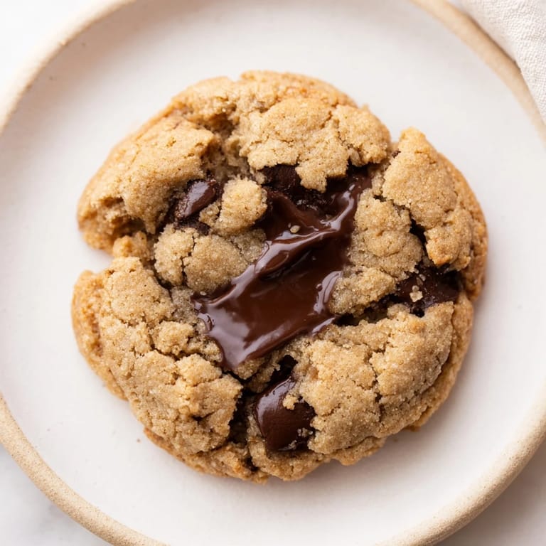 Easy air-fryer chocolate chip cookies featuring melty chocolate chips, ready in minutes with a simple recipe.