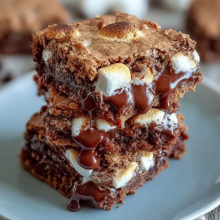 Gooey marshmallow-topped brownie cookies loaded with chocolate chips and graham cracker crumbs, perfect for dessert lovers.