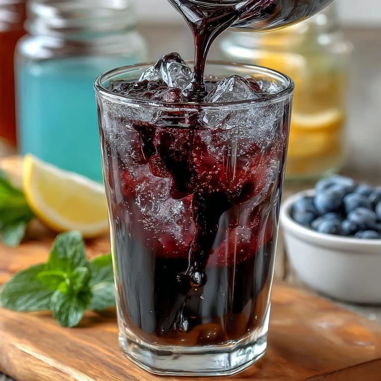 Guests enjoy customizing their drinks at this DIY Lemonade Bar with fresh fruit syrups.