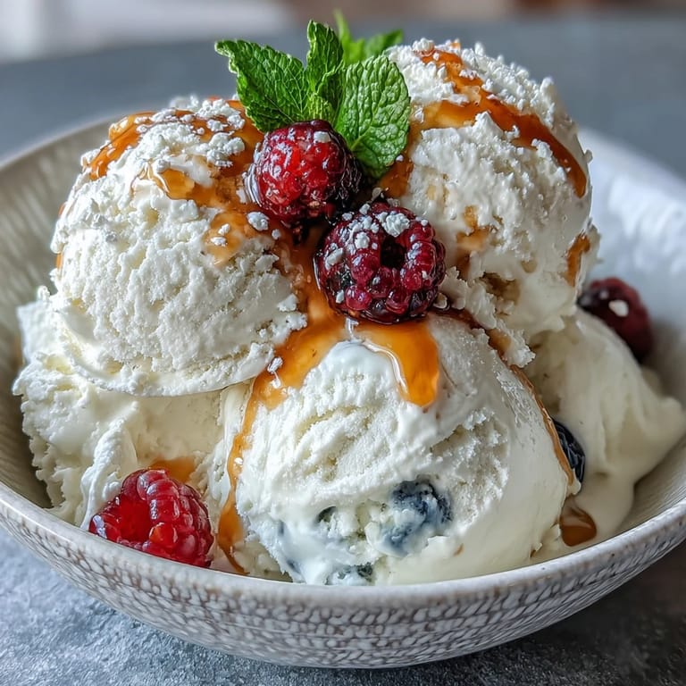 Enjoy this easy, protein-packed homemade TikTok Cottage Cheese Ice Cream with chocolate chips.
