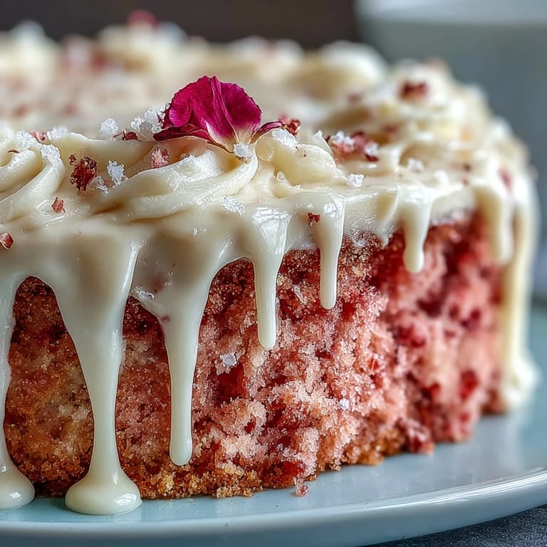 Delicious Bridal Shower Rosé Velvet Cake, a perfect pink dessert for celebrations.
