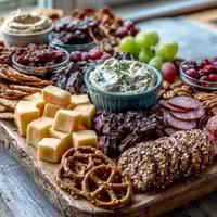 A colorful Grad Party Snack Board filled with sweet and savory bites, perfect for festive celebrations and easy entertaining.