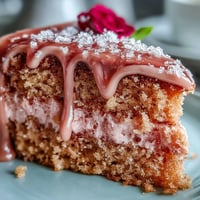 Elegant Bridal Shower Rosé Velvet Cake: a pink confection with shimmering gold drip frosting.